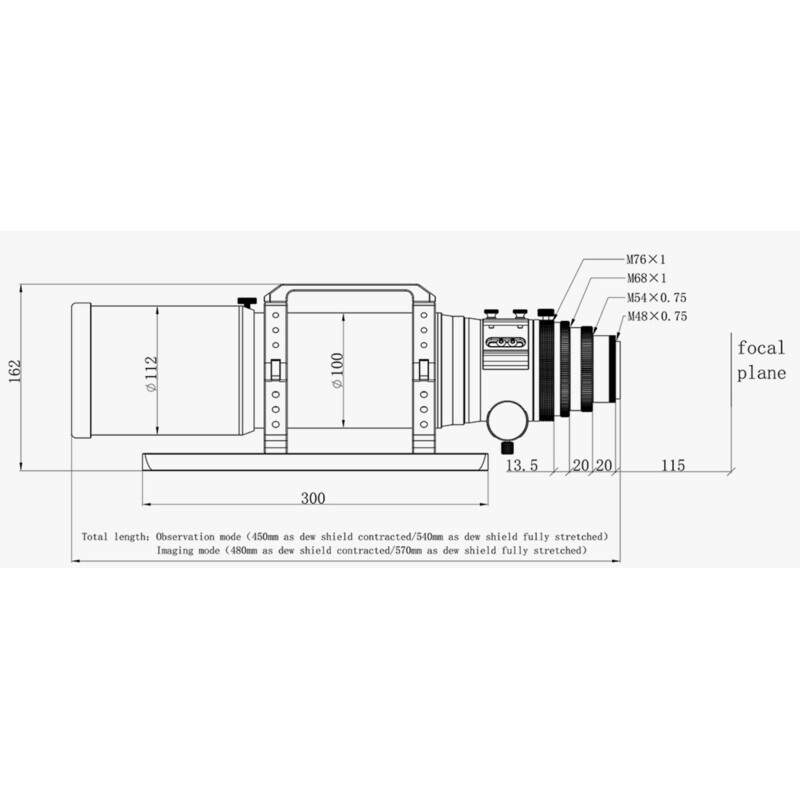 Askar Lunette apochromatique AP 80/600 80PHQ