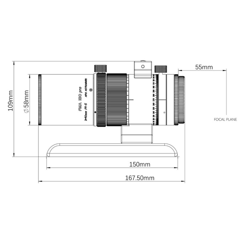 Lunette apochromatique Askar AP 40/180 FMA180PRO OTA