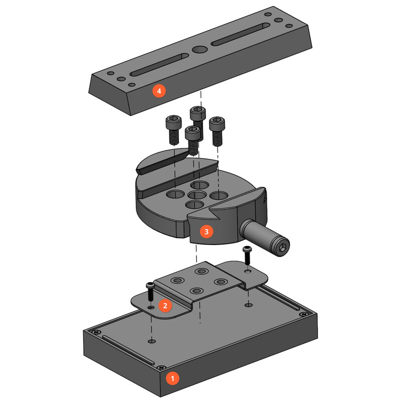 Ikarus Technologies Pinces Vixen/Losmandy pour StellarMate X & Pro