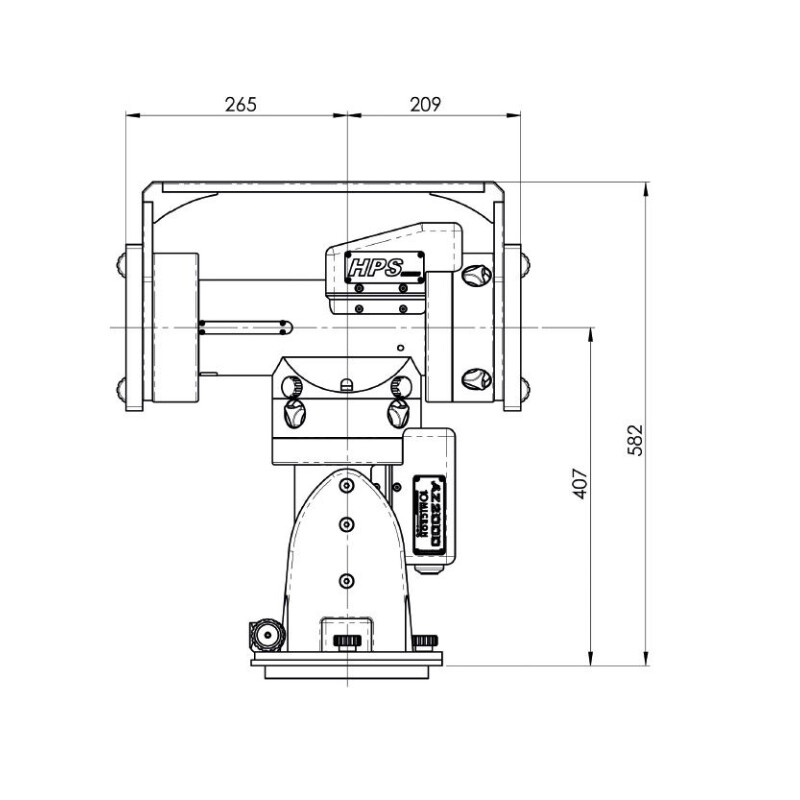 10 Micron Montierung AZ 2000 HPS Combi DT