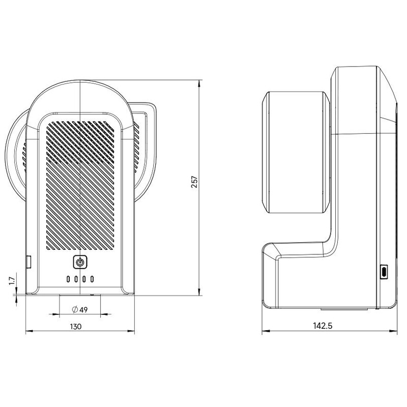 Lunette apochromatique ZWO AP 50/250 Seestar S50