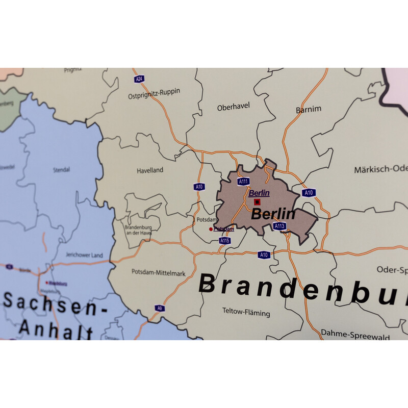 Carte géographique GeoMetro Deutschland politsch (70 x 100 cm)