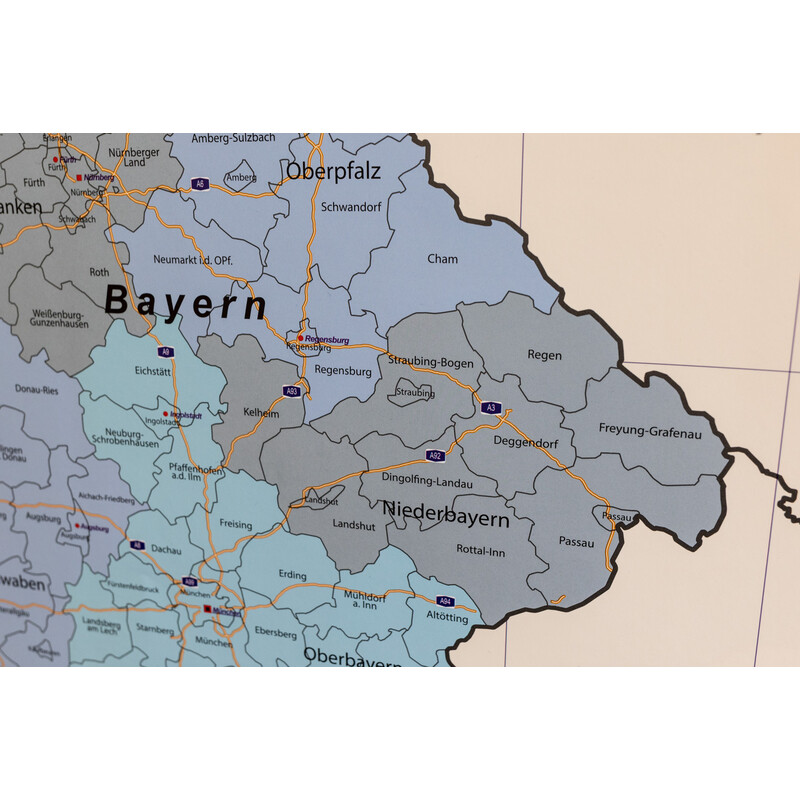 Carte géographique GeoMetro Deutschland politsch (70 x 100 cm)