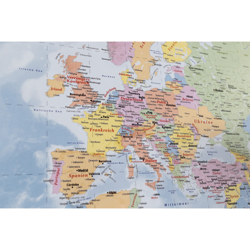 Mappemonde GeoMetro politique (140 x 100 cm)