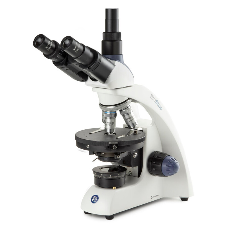 Euromex Microscope BioBlue, BB.4243-P-HLED, trino, polarisation, DIN, 40x-600x, 10x/18, LED, 1W