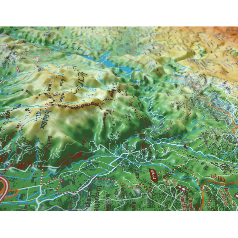 Carte régionale 3Dmap Massif de l'Estérel et du Pays de Fayence