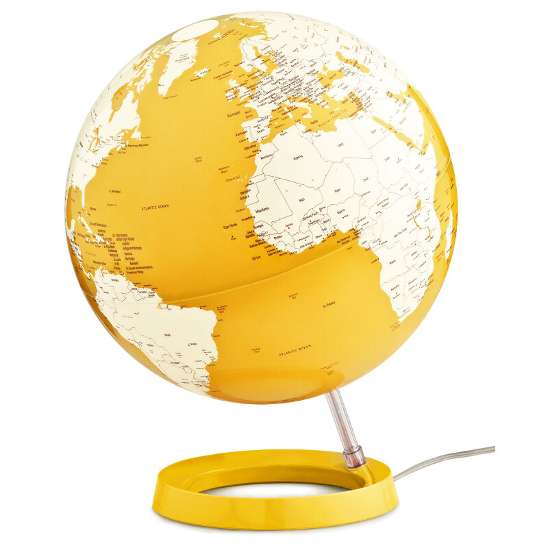 Globe Atmosphere Light & Colour Pastel Yellow 30cm