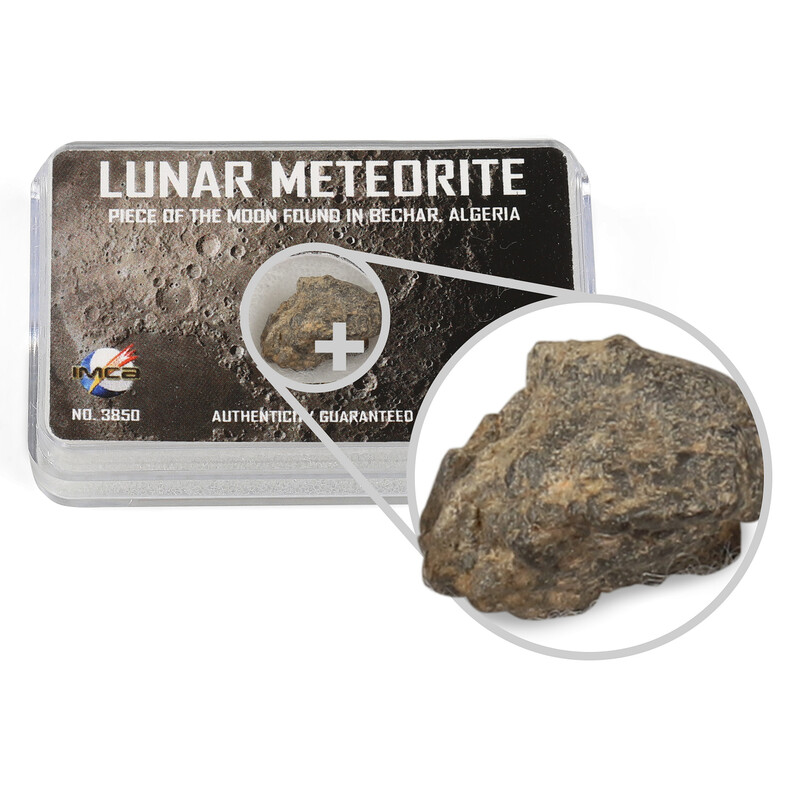 Météorites Top Meteorites Véritable météorite lunaire Béchar Algérie 1-1,25g