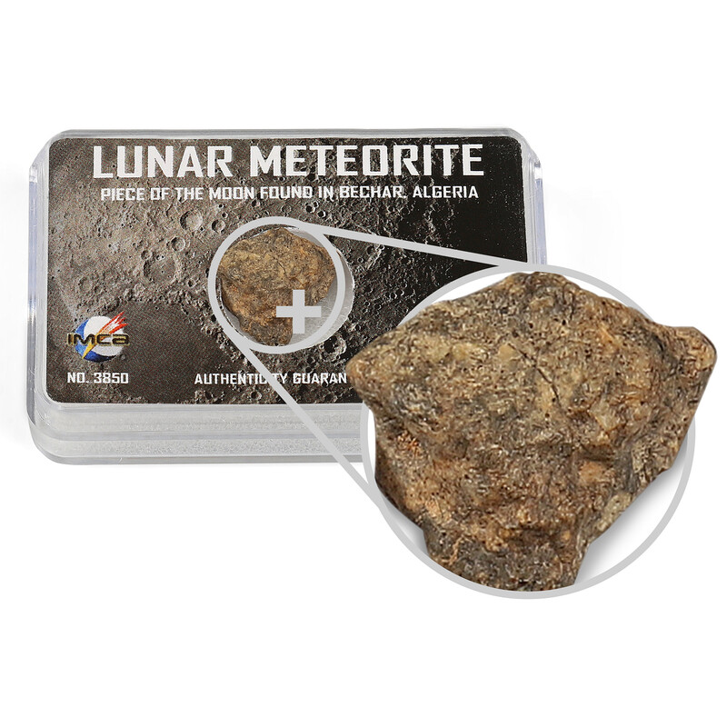Top Meteorites Véritable météorite lunaire Béchar Algérie 1,25-1,75g