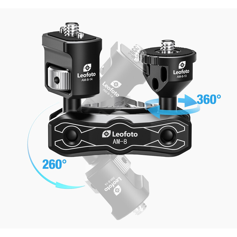 Leofoto Gelenkarm AM-8 Kit aus AM-8 Grundkörper, AM-8-13 und AM-8-14 Gelenken