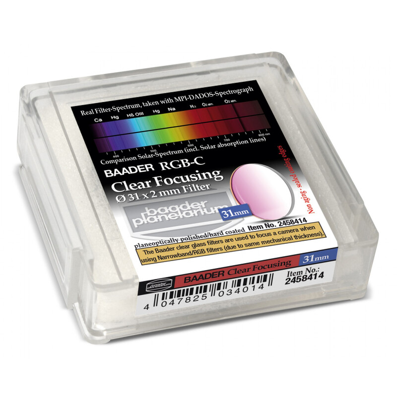 Filtre Baader Verre transparent 31 mm