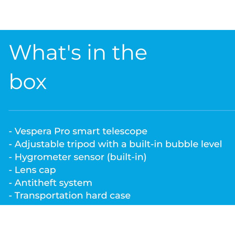 Vaonis Smart Telescope AP 50/250 Vespera PRO Cosmic Bundle