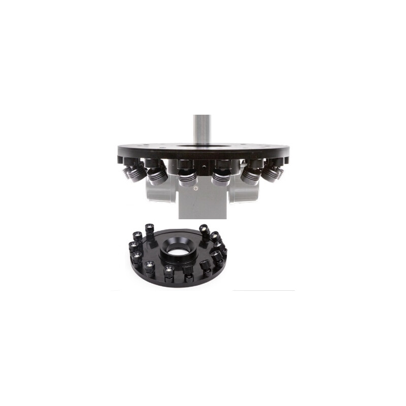 Euromex Lampes annulaires MZ.4735, 12x 1W LED, angle réglable