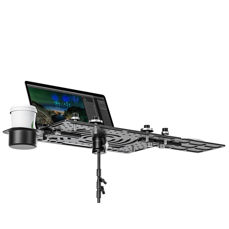 Leofoto LCH-3 Kit Laptophalterung mit Mousepad und Becherhalter