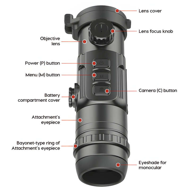 InfiRay Caméra à imagerie thermique Clip CH50w Set
