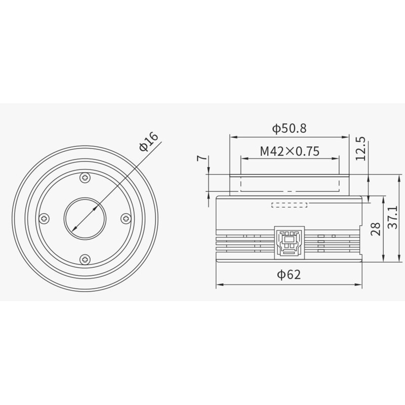 ZWO Kamera ASI 715 MC Color