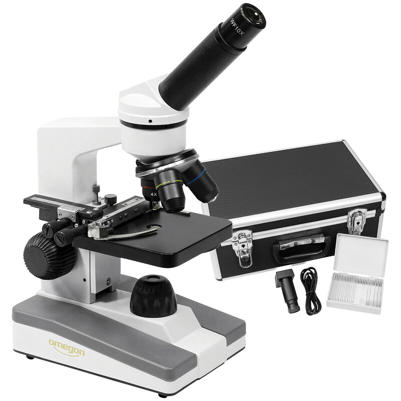 Omegon Mikroskop MonoView, MonoVision, Kamera, achromat.,1534x, LED (Fast neuwertig)