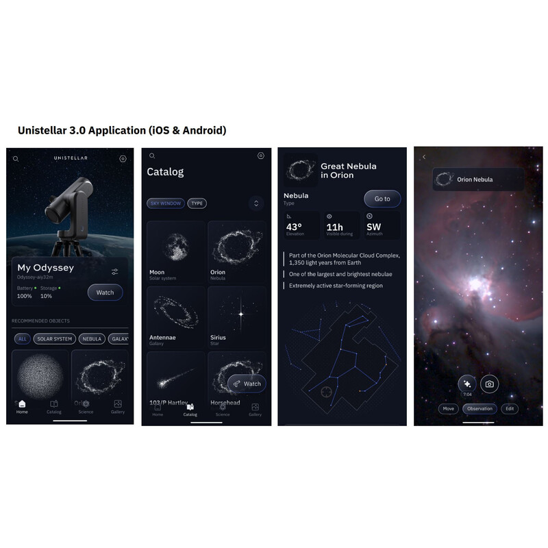 Unistellar Smart Telescope N 85/320 Odyssey Pro + Backpack