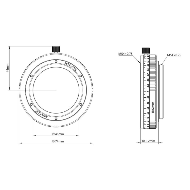 Askar Verlängerungshülse Adapter M54/M54 16-20mm