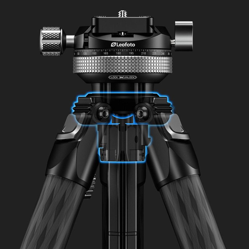 Leofoto Carbon-Dreibeinstativ LY-265CF Mr. Y grün