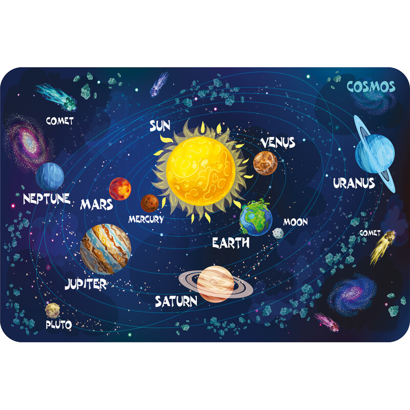 Marko Tapis souple Système solaire pour enfants (100x150cm)