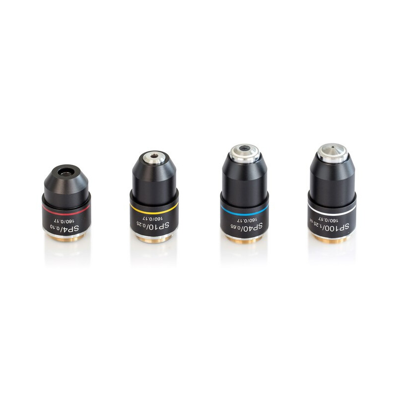 Kern Objectifs, OBB-A1565, e-plan, achro, 100x/1,25, huile, w.d. 0,07mm, à ressort, anti-fongique