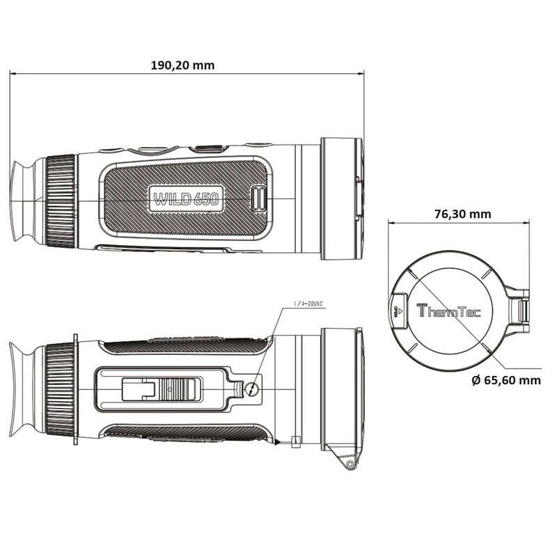ThermTec Caméra à imagerie thermique Wild 650