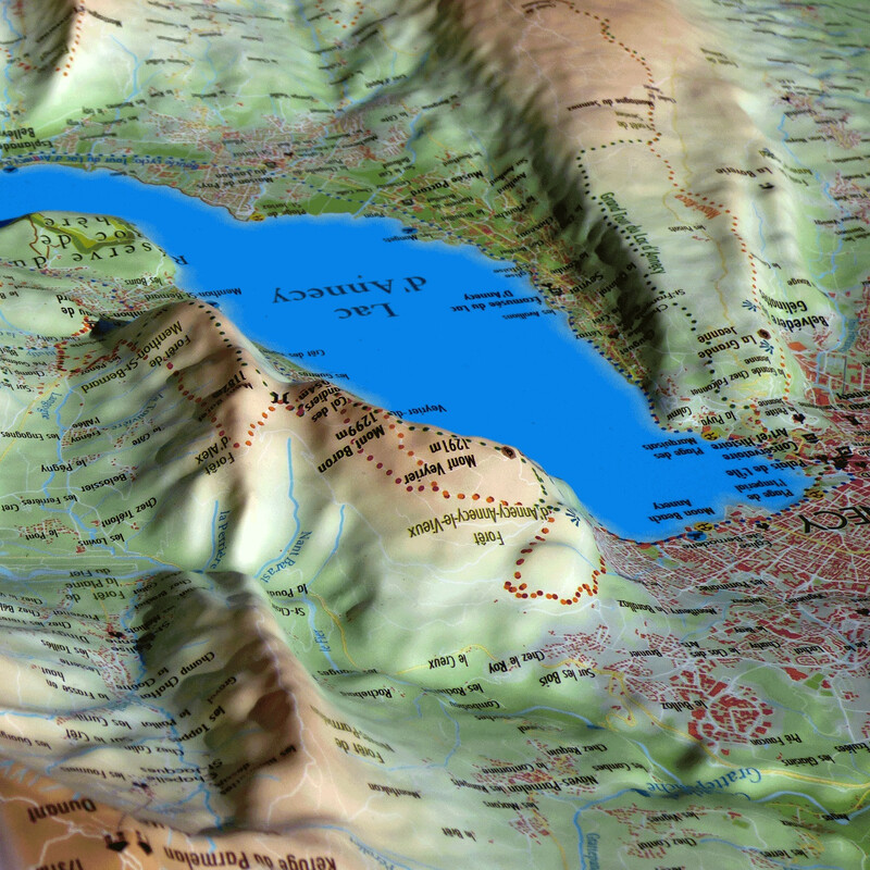 3Dmap Regional-Karte Le Lac d'Annecy