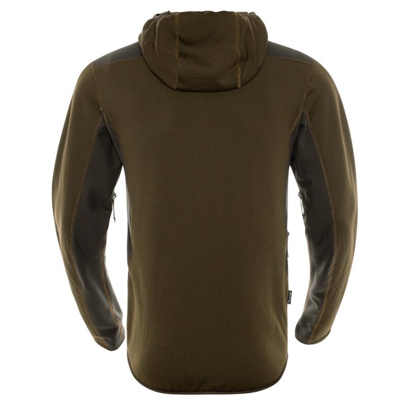 Härkila Sweat à capuche Deer Stalker Fleece , Willow green/Shadow brown Taille L