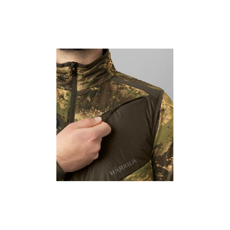 Härkila Gilet chauffant Camo, AXIS MSP®Forest green , taille XL