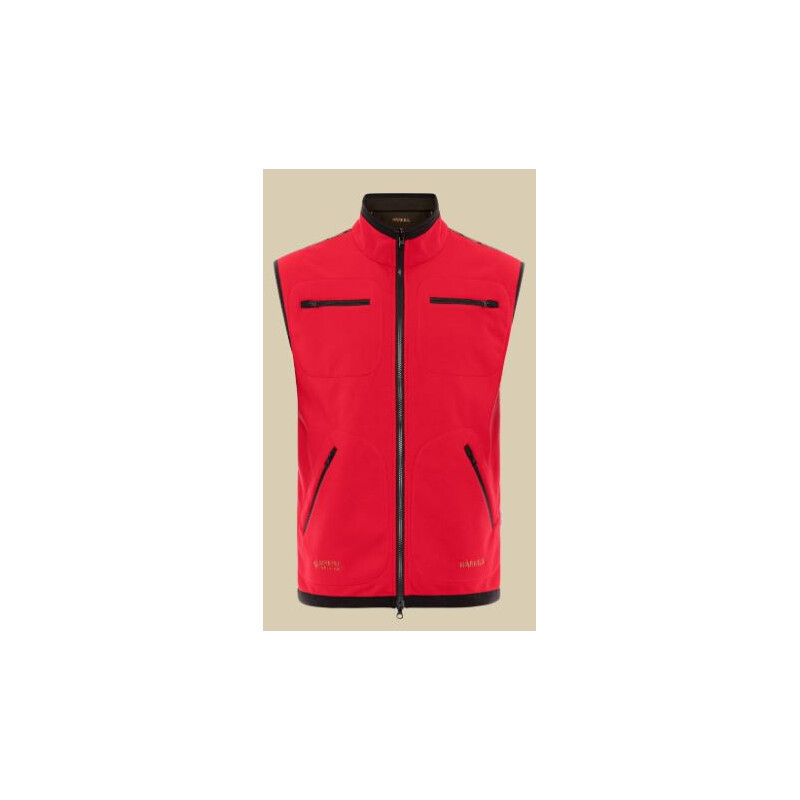 Härkila Gilet polaire Kamko, marron/rouge, taille XL