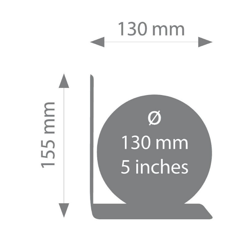 TROIKA BookGlobe Black Single 13 cm