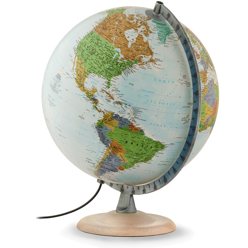 Globe National Geographic Silver Explorer 30cm