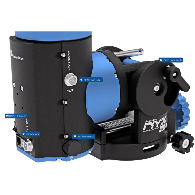 Monture PegasusAstro NYX-88 Harmonic + Saddle Powerbox