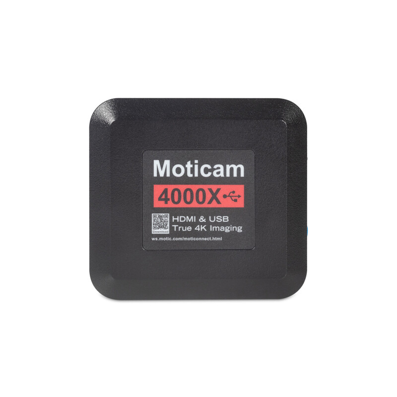 Motic Caméra 4000X, couleur, 8MP, CMOS, 1/2.8, HDMI/USB/Lan/Wifi, 1.45 µm