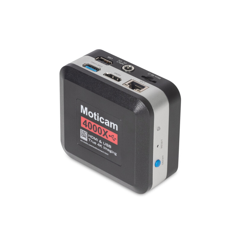 Motic Caméra 4000X, couleur, 8MP, CMOS, 1/2.8, HDMI/USB/Lan/Wifi, 1.45 µm