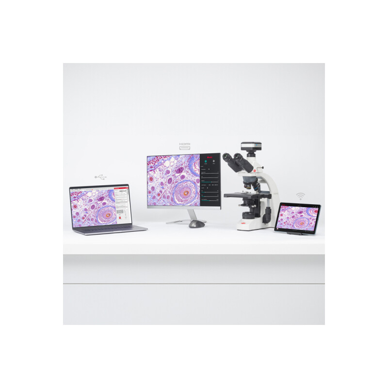 Motic Caméra 4000X, couleur, 8MP, CMOS, 1/2.8, HDMI/USB/Lan/Wifi, 1.45 µm