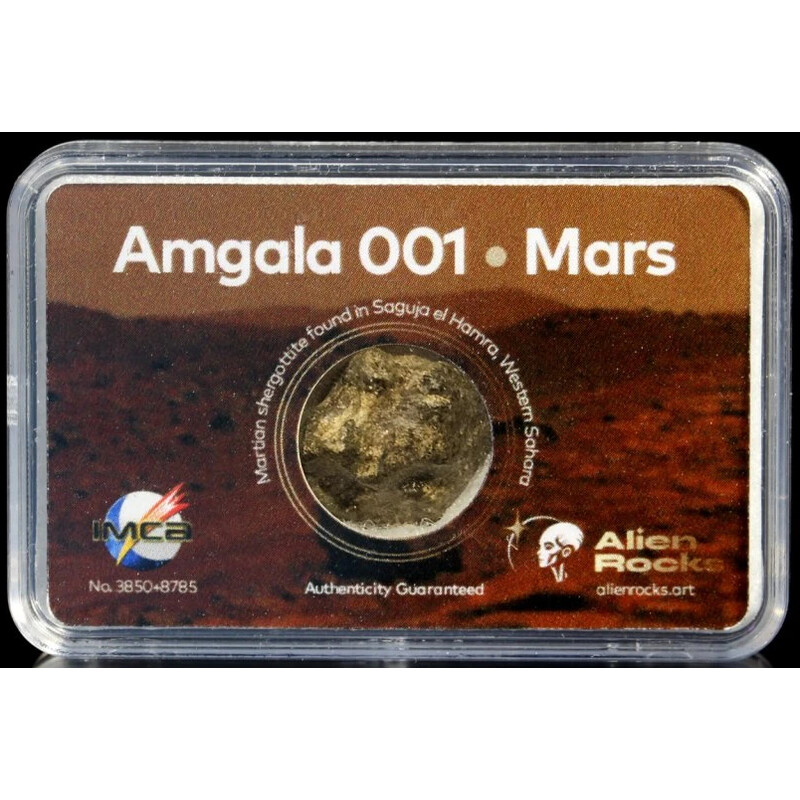 Météorites Alien Rocks Météorite martienne Amgala 001 0,16 - 0,39 gramme