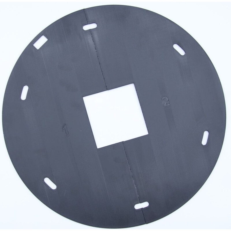 Astroprints Cache miroir pour GSO Newton 12" Monture du miroir principal avec découpe pour ventilateur