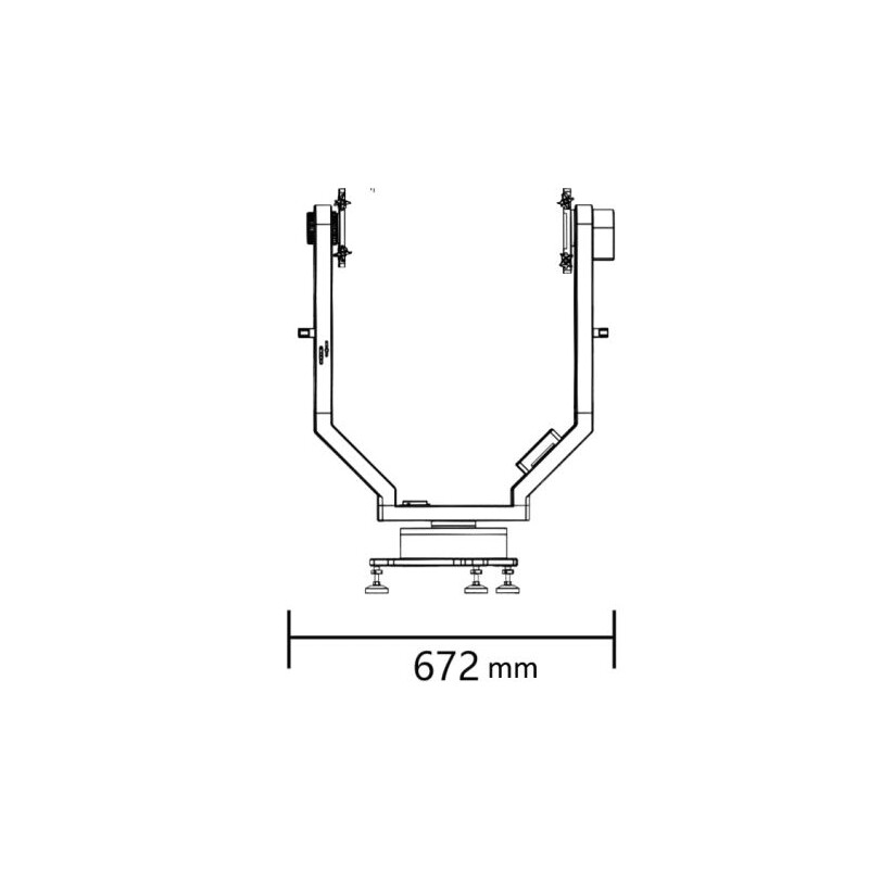 Monture iOptron HAZ130 Strain Wave Alt-AZ RC16