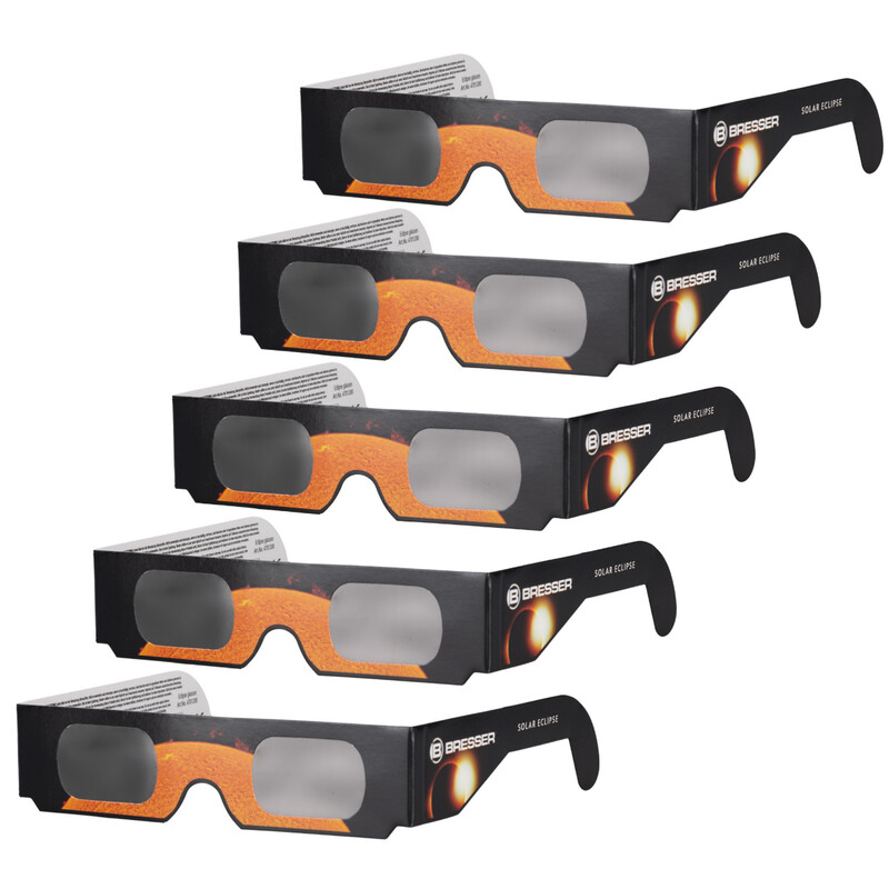 Bresser Lunettes pour éclipse solaire, lot de 5