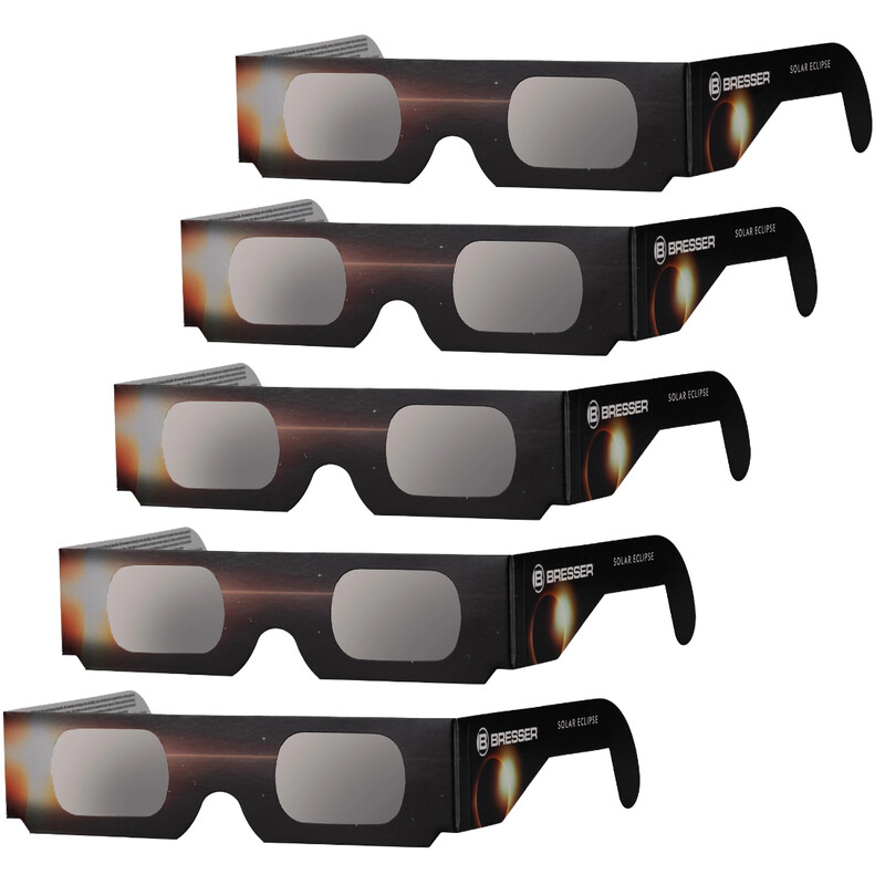 Bresser Lunettes pour éclipse solaire, lot de 5
