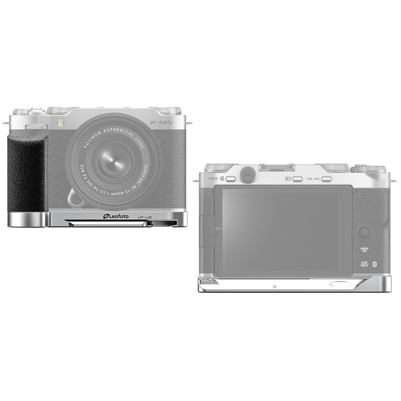 Leofoto Griffstück LPF-X-M5 silver für Fujifilm X-M5