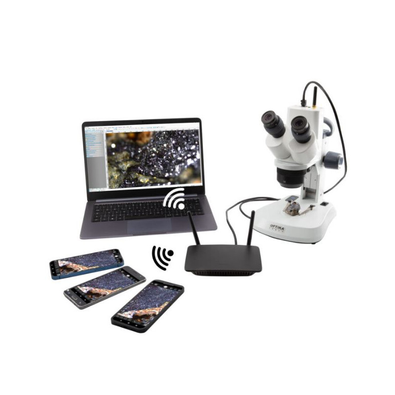 Optika Mikroskop , SFX DigitalDigital WI-FI ,10x 20x 40x, LED, Auf- und Durchlicht