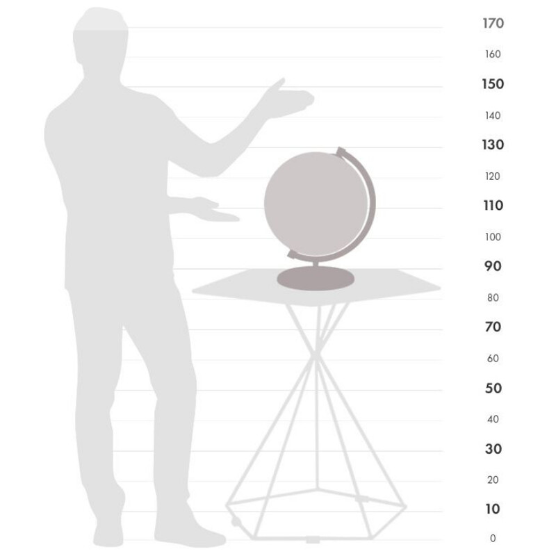 Zoffoli living Globus James Cook Acquamarina 33 cm
