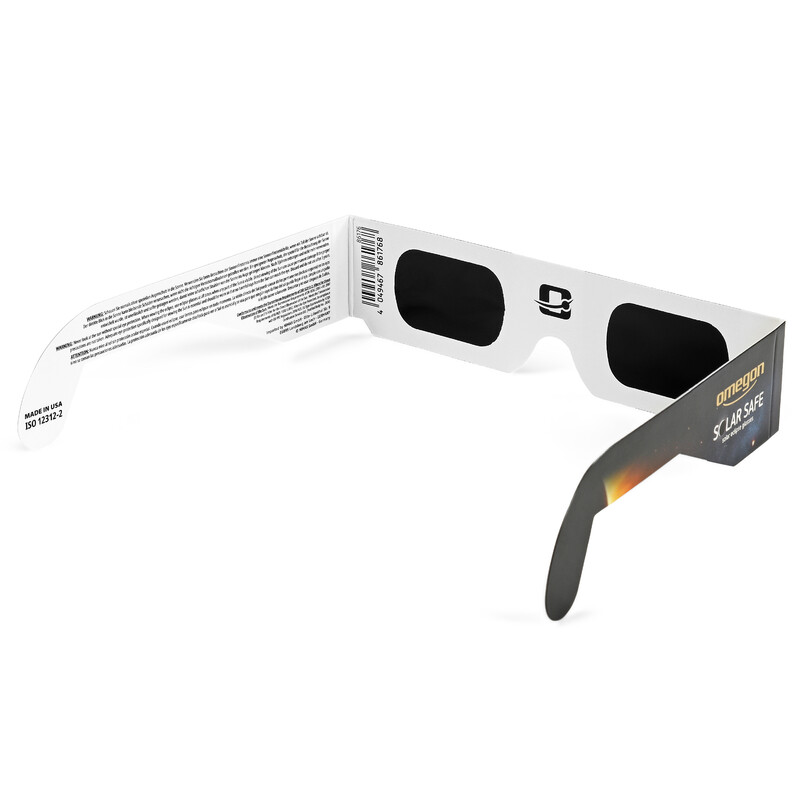 Lunettes pour éclipse solaire Omegon Solar Safe, lot de 50
