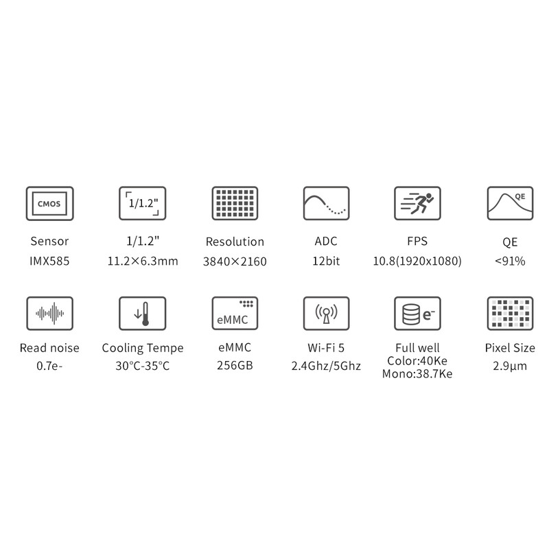 Caméra ZWO ASI 585 MM-Air Mono