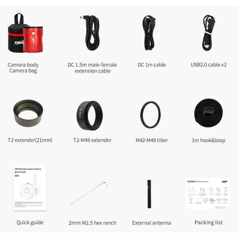 ZWO Kamera ASI 585 MM-Air Mono
