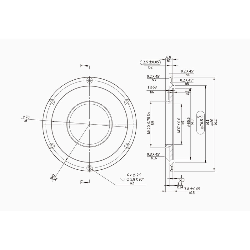 ZWO Adaptateur CAA / M42
