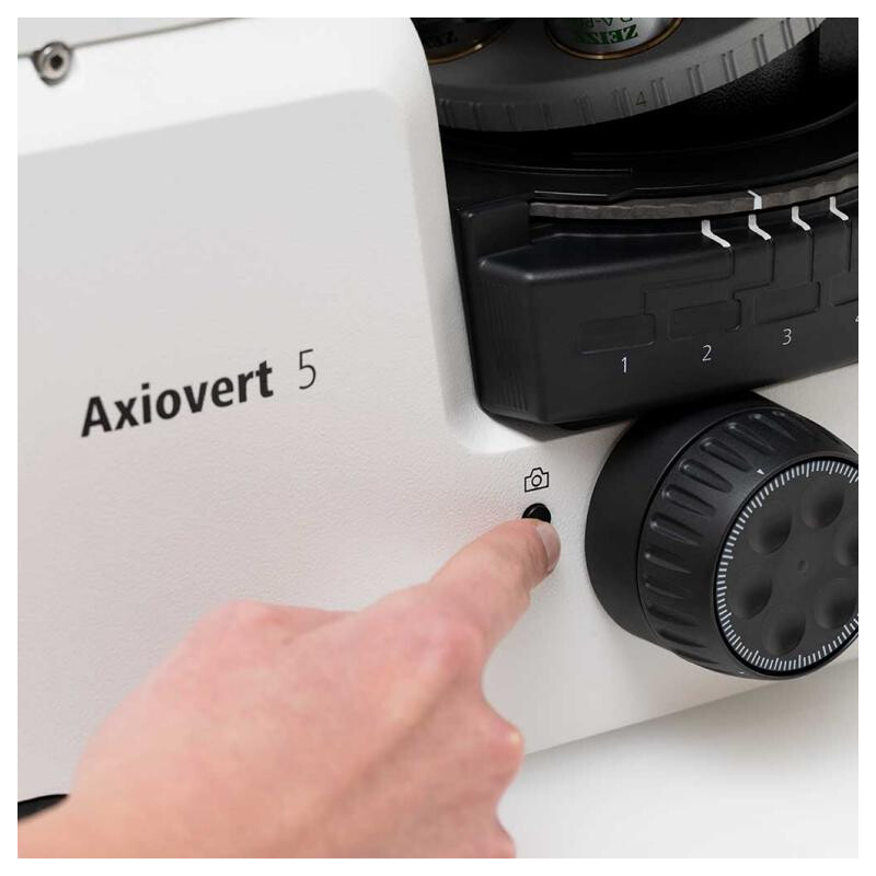 ZEISS Mikroskop Axiovert 5 Digital, PH, FL, 50-400x, Ph1, 0.4 NA, LED, 5 MP, colour